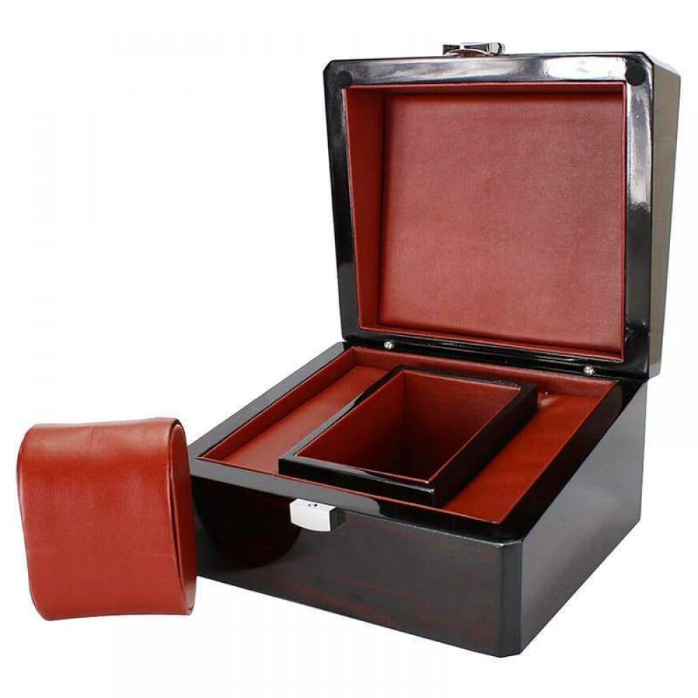 BLACK WOODEN DUAL WATCH WINDER BOX丨BEST AUTOMATIC WATCH WINDER 2020丨LUXURY ROLEX SAFETY WATCH BOX丨DOUBLE WATCH WINDER