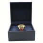 SINGLE WATCH WINDER OF BLACK OSTRICH LEATHER EXTERIOR,