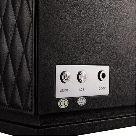 12 PIECES WATCH WINDER WITH STORAGE, CARBON FIBER