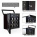 LUXURY SAFETY WATCH WINDER BOX FOR 18 AUTOMATIC WATCHES WITH QUIET MOTOR