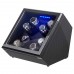 WOODEN/ CARBON FIBER EIGHT WATCH WINDER BOX WITH 8 WINDING SPACE