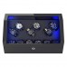 12 PIECES WATCH WINDER WITH STORAGE, PINE BARK PATTERN