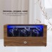 WATCH WINDER WITH 6 WINDER SPACE, WOODEN SHELL QUAD WATCH BOX