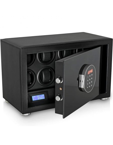 12 PIECES AUTOMATIC BAMBOO SHELL ROTATING WATCH WINDER