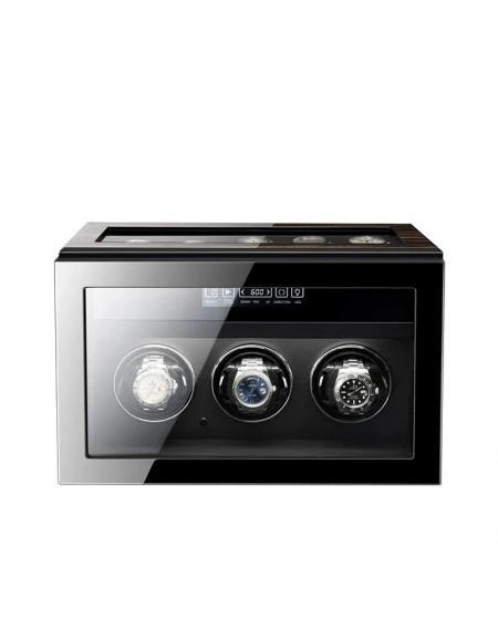 6 PIECES HIGH-END CARBON FIBER WATCH WINDER BOX