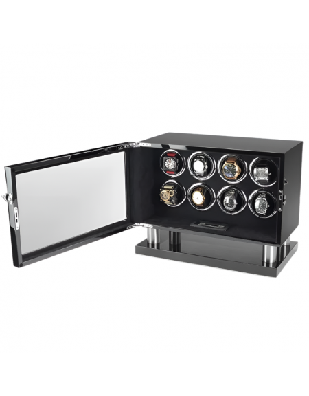 8 PLUS 6 HIGH-END WATCH WINDER SAFE BOX IN CARBON FIBER MATERIAL