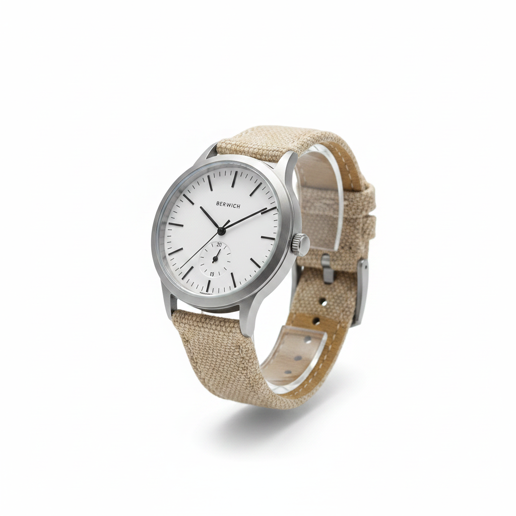 Linen Sand Canvas Watch Strap - Image 2