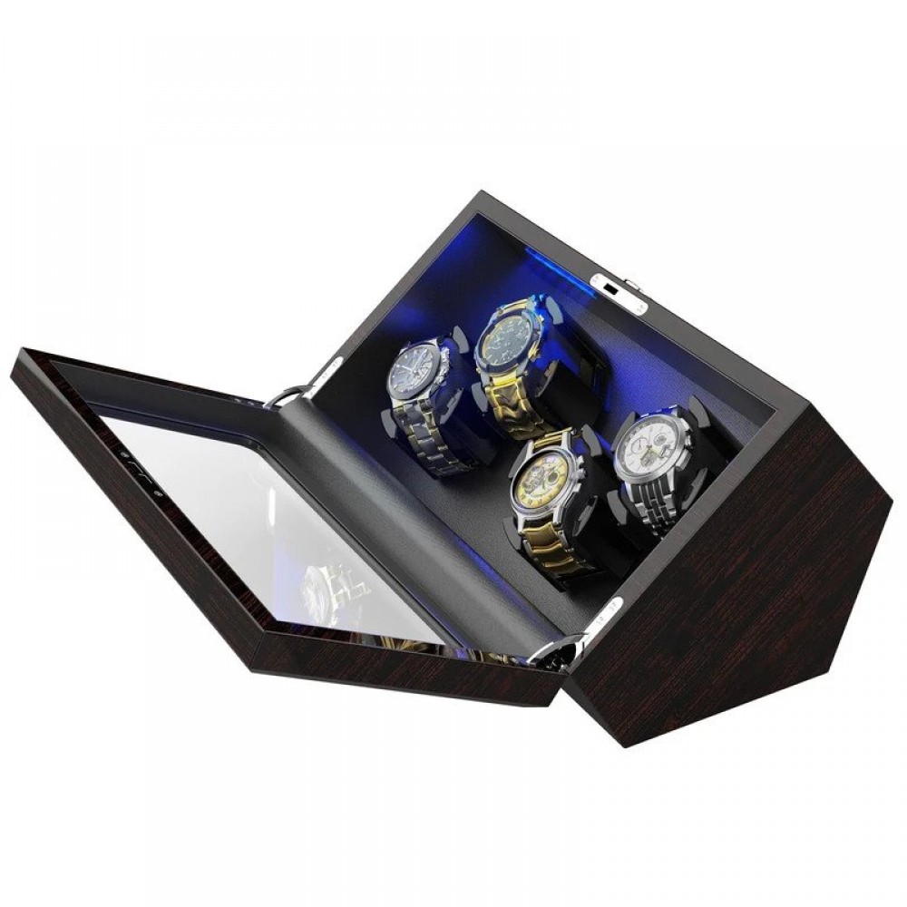 4 Pieces Wooden Watch Winder Case for Rolex - Image 4