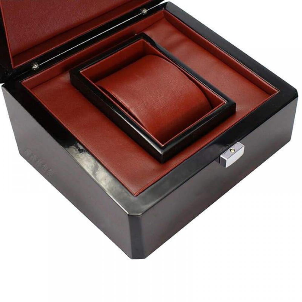 Black Wooden Dual Watch Winder Box丨Best Automatic Watch Winder 2020丨Luxury Rolex Safety Watch Box丨Double Watch Winder - Image 3