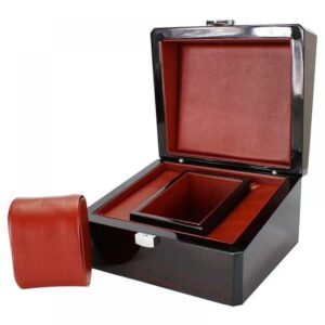 Black Wooden Dual Watch Winder Box丨Best Automatic Watch Winder 2020丨Luxury Rolex Safety Watch Box丨Double Watch Winder