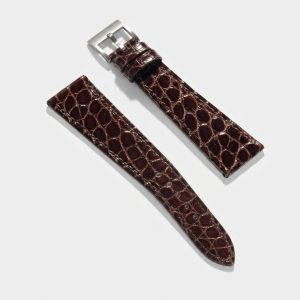 Deep Brown Alligator Watch Strap - Classic Dress