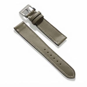 Olive Silk Calf Leather Watch Strap