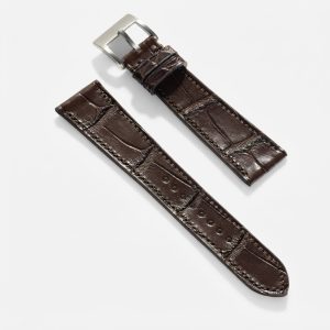 Premium Dark Chestnut Alligator Watch Strap