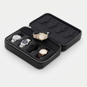 Black Luxury Leather Watch Box